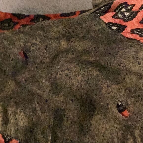 Platinum by Dorothy Schoelen Vintage Geometric Patterned Blouse Button Up Small - Picture 16 of 16